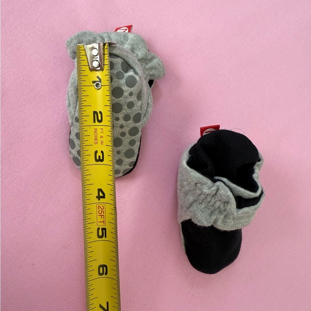 Gray and Black Baby Booties - Picture 9 of 9